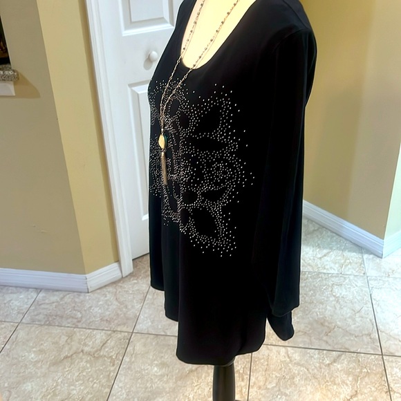 Chico’s size 3=L 14-16, good looking bling on front - Picture 3 of 8